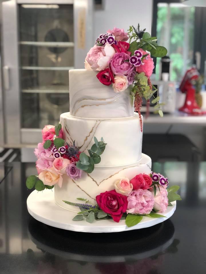 wedding cake marbré