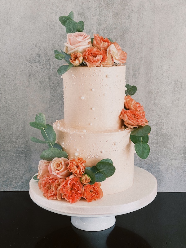 wedding cake corail